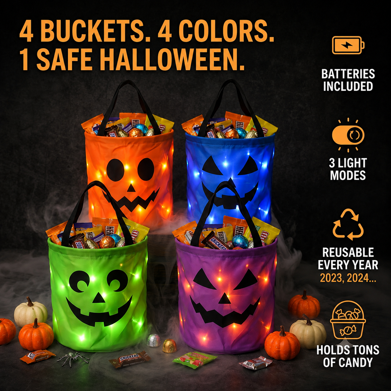 Hauntly Glow Buckets